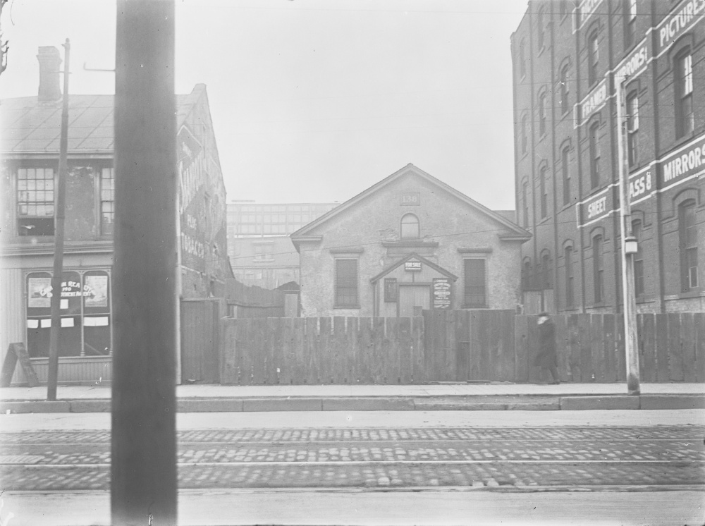 The Coloured Wesleyan Methodist Church, as seen in 1913. Apparently the neighbouring factory made some "sweet ass mirrors."