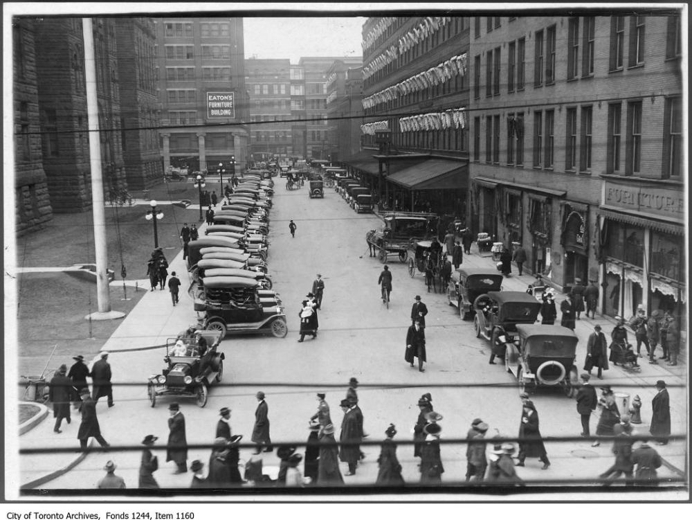 James Street, looking north from Queen Street West. - [1917?]