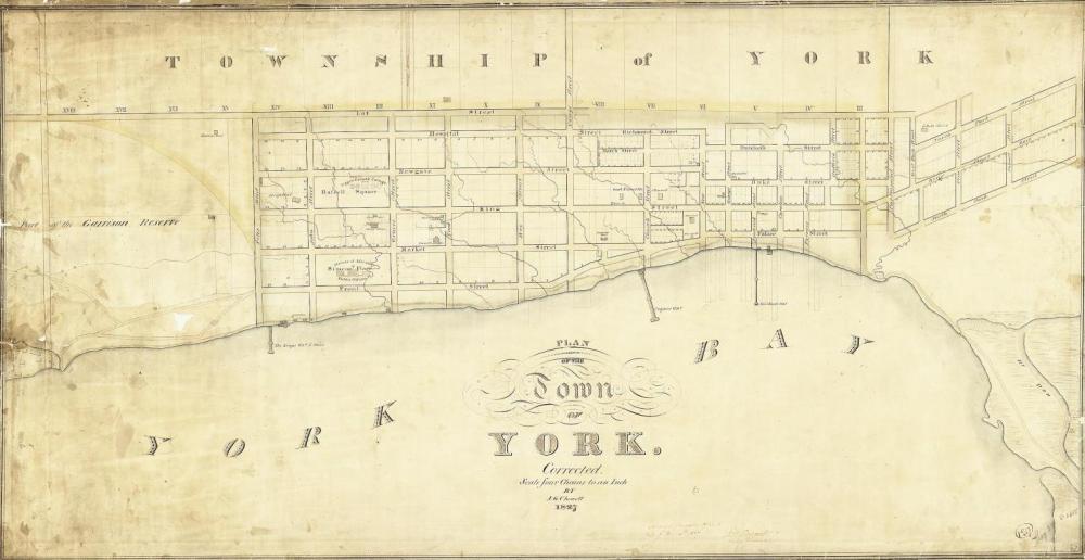Chewett's 1827 Map of York
