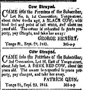 The trouble with cows The British Colonist Oct 3 1843