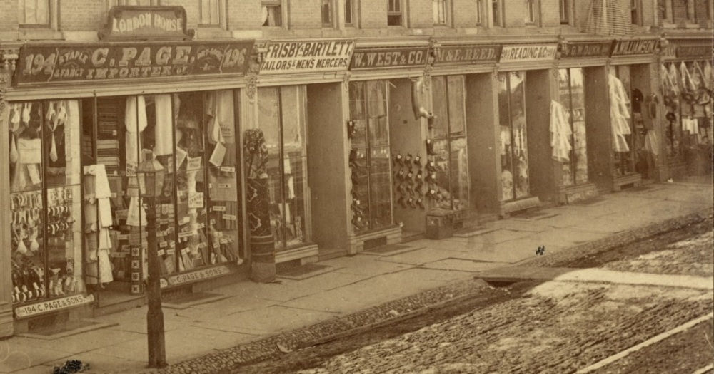 Yonge st., Queen to College sts., w. side, between Queen &amp; Albert Sts 1872 cropped